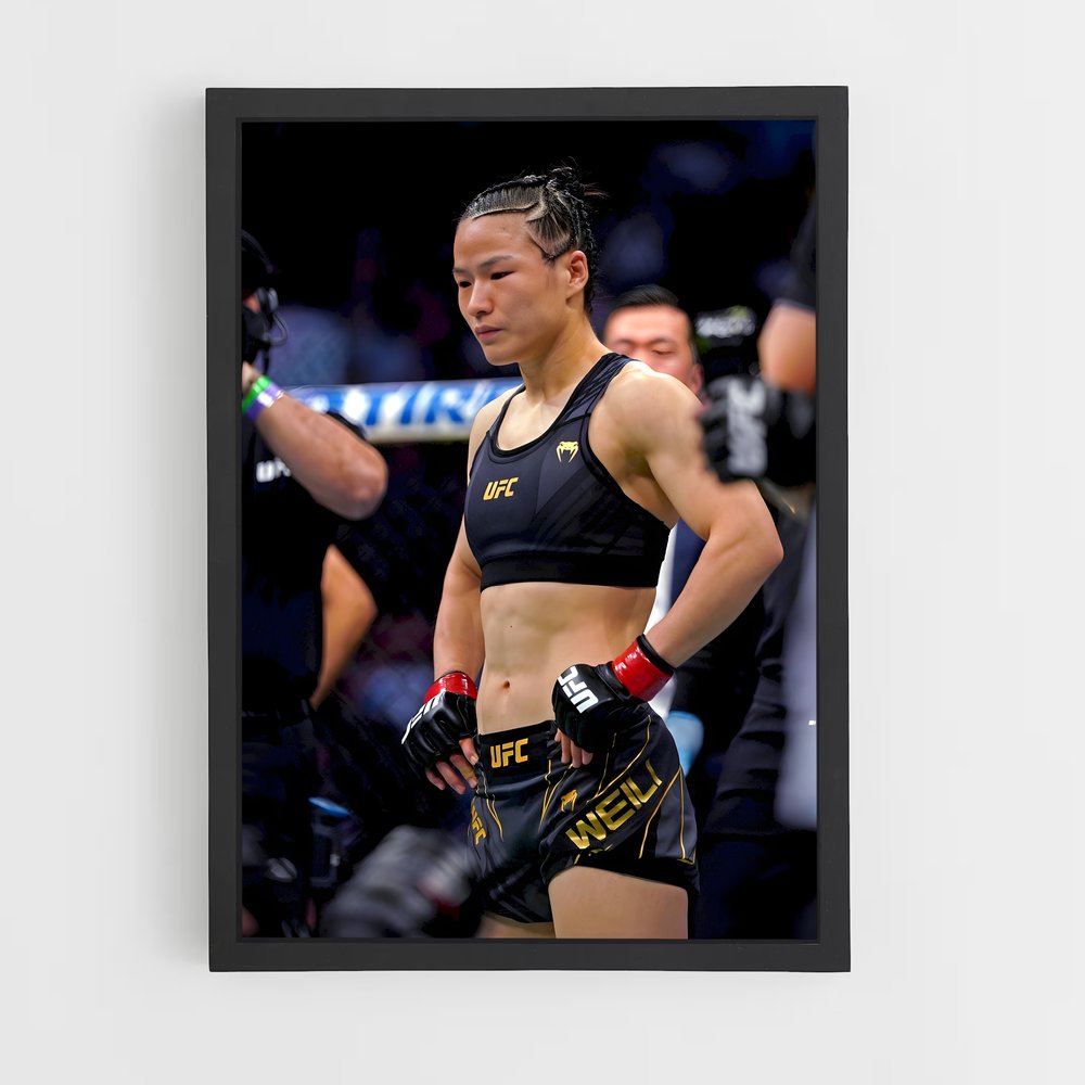 Poster Zhang weili entrer – affiche MMA (vue 2)